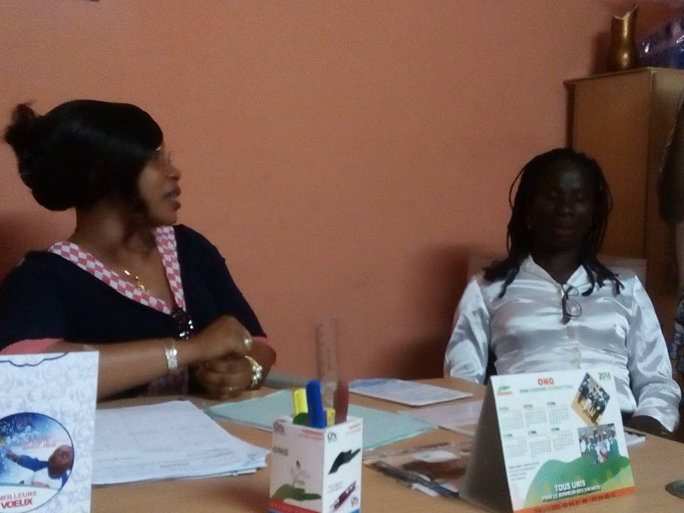 Mr. KONAN Berson au siège de l'ONG